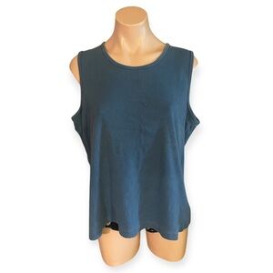 Duluth Trading Co Women’s XL Blue Ribbed Tank Top